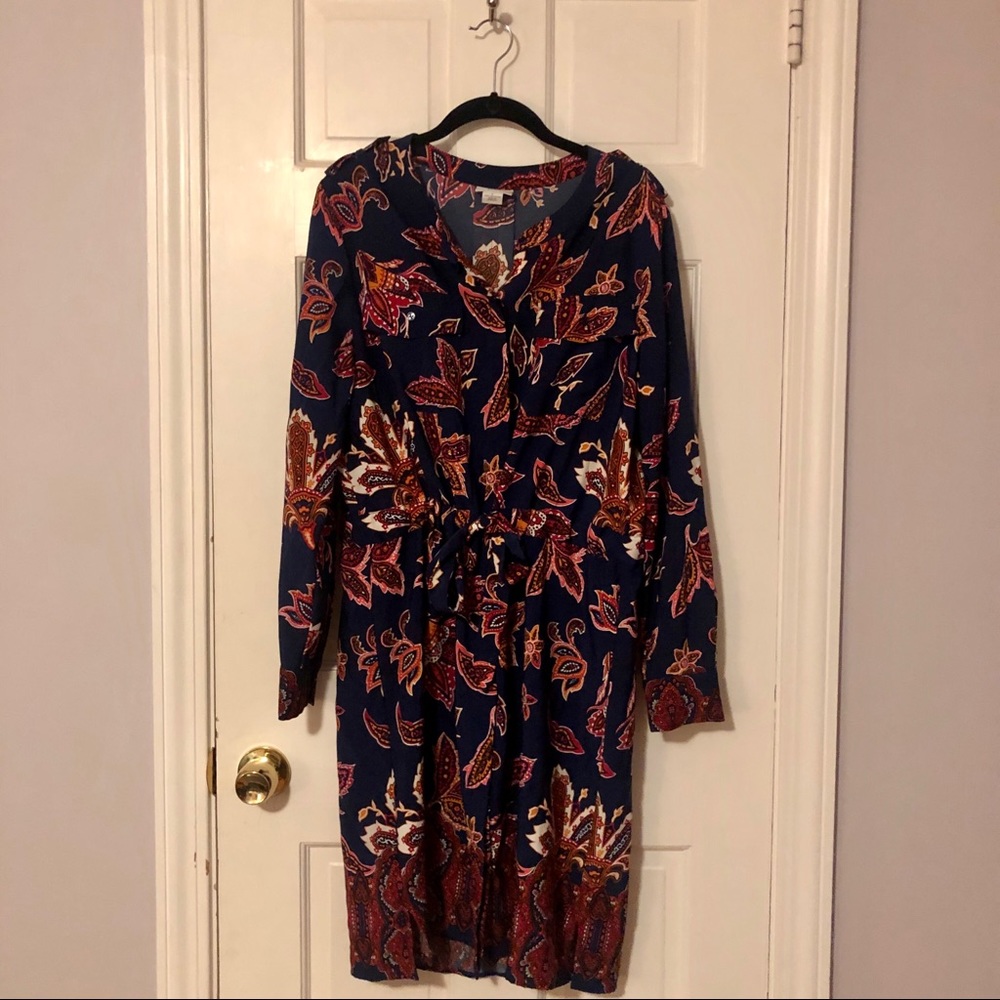 Liz Claiborne Knee Length Patterned Dress